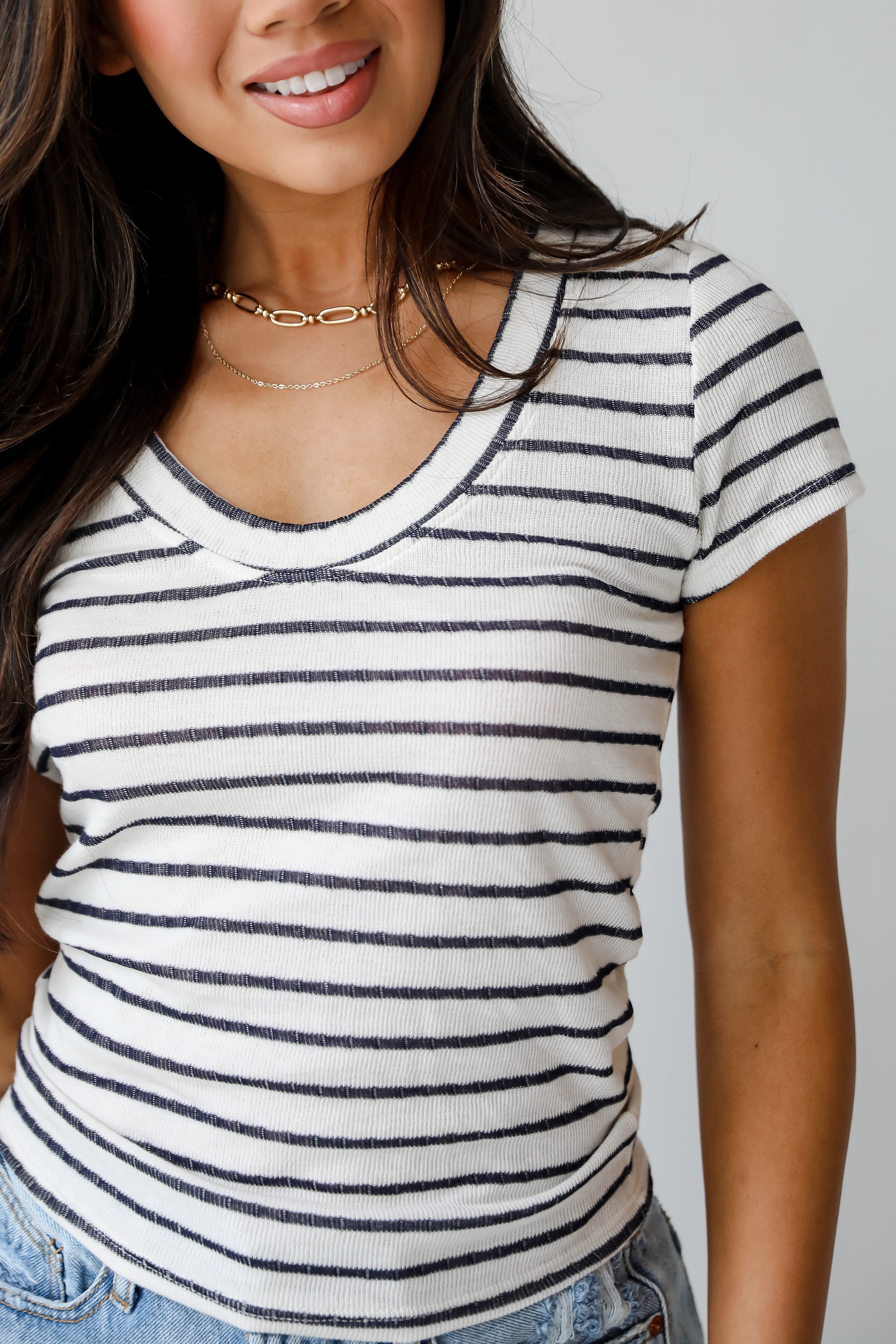 Meghan Striped Tee