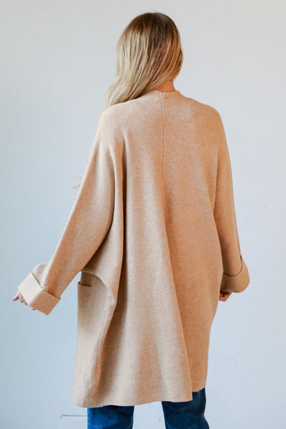 Camel Sweater Cardigan for women