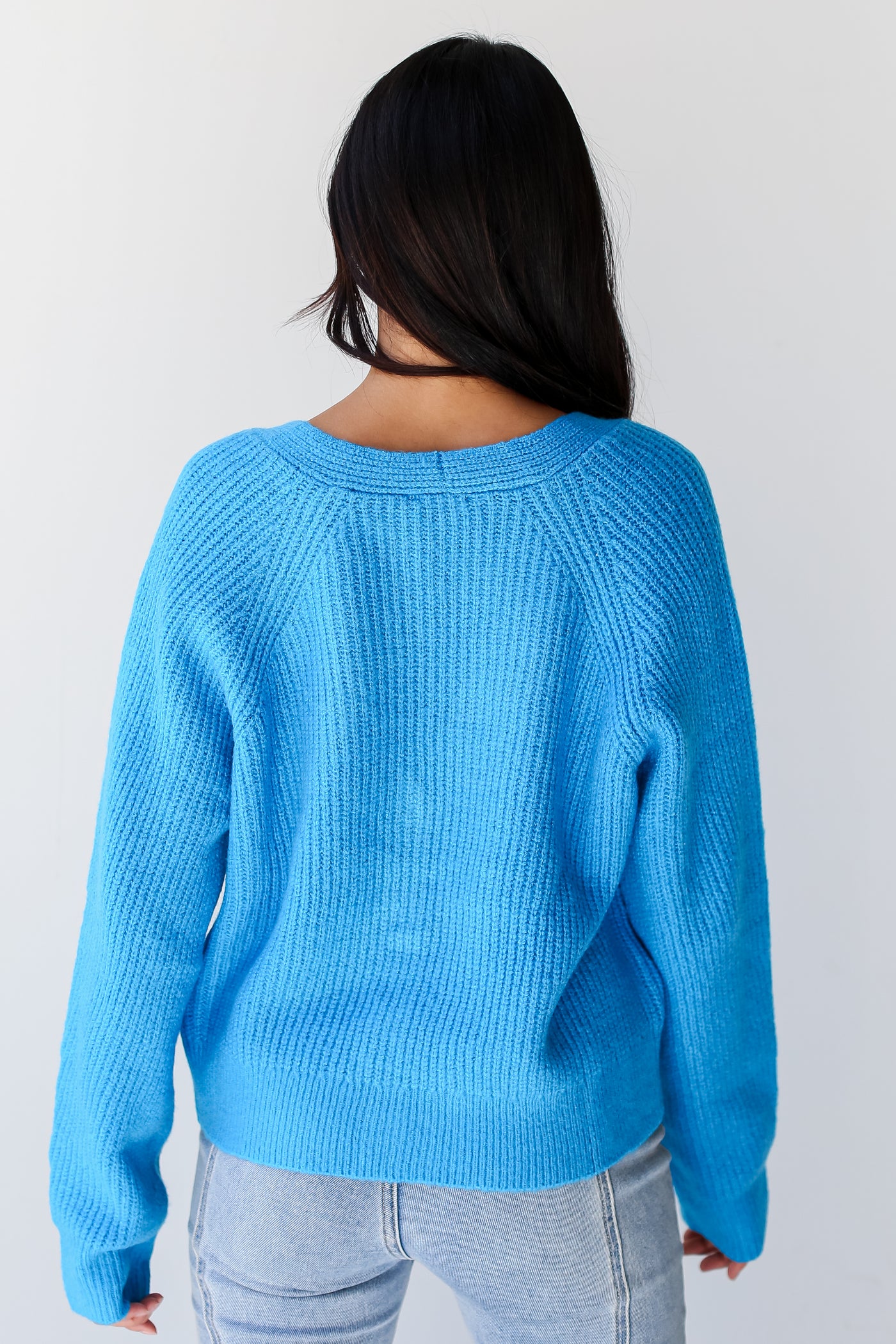 trendy blue sweaters