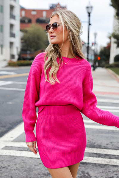 cute pink sweater set