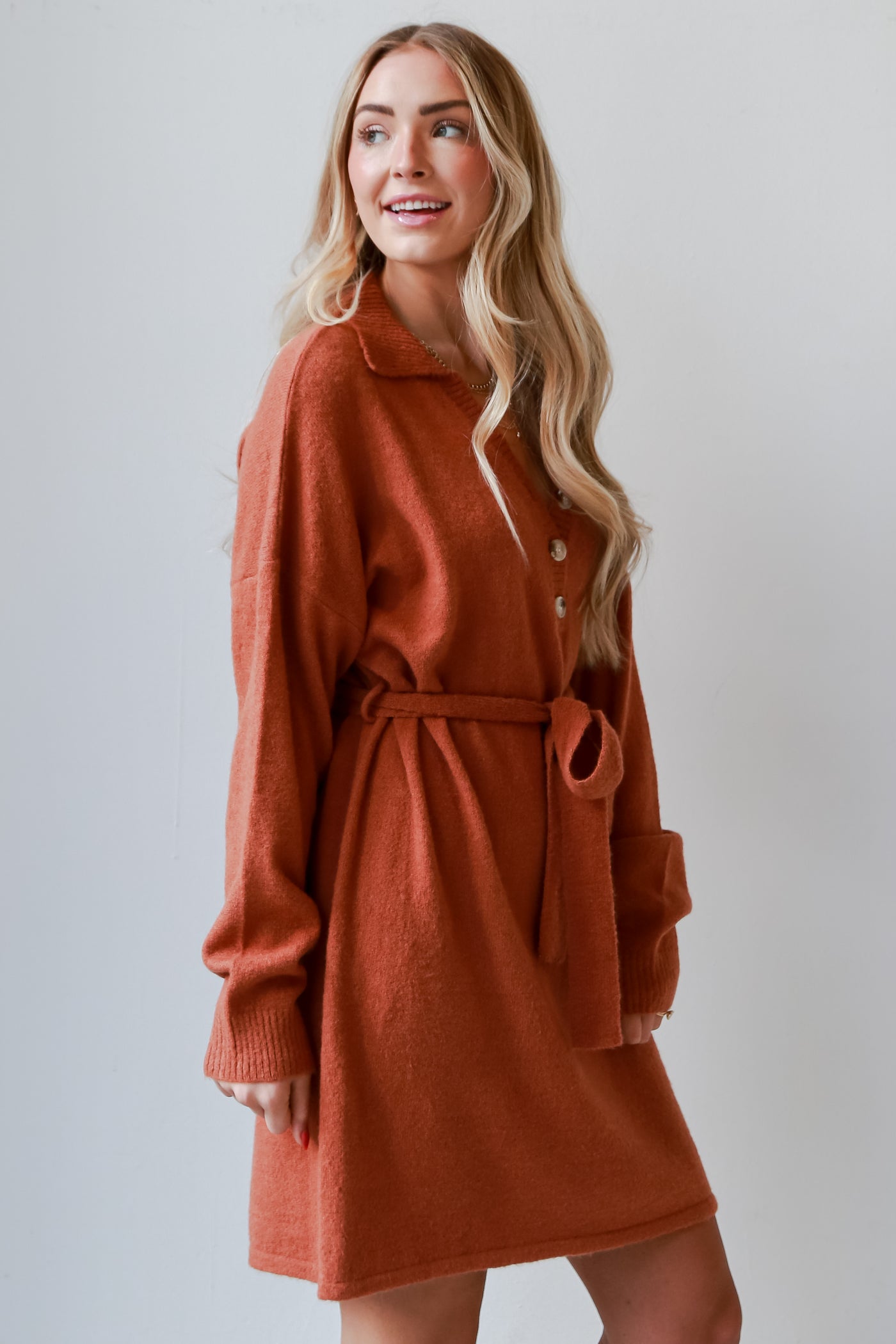 rust dress for womenblue Sweater Dress.  Cheap Dresses. Online cheap dresses. Online Women's Boutique
