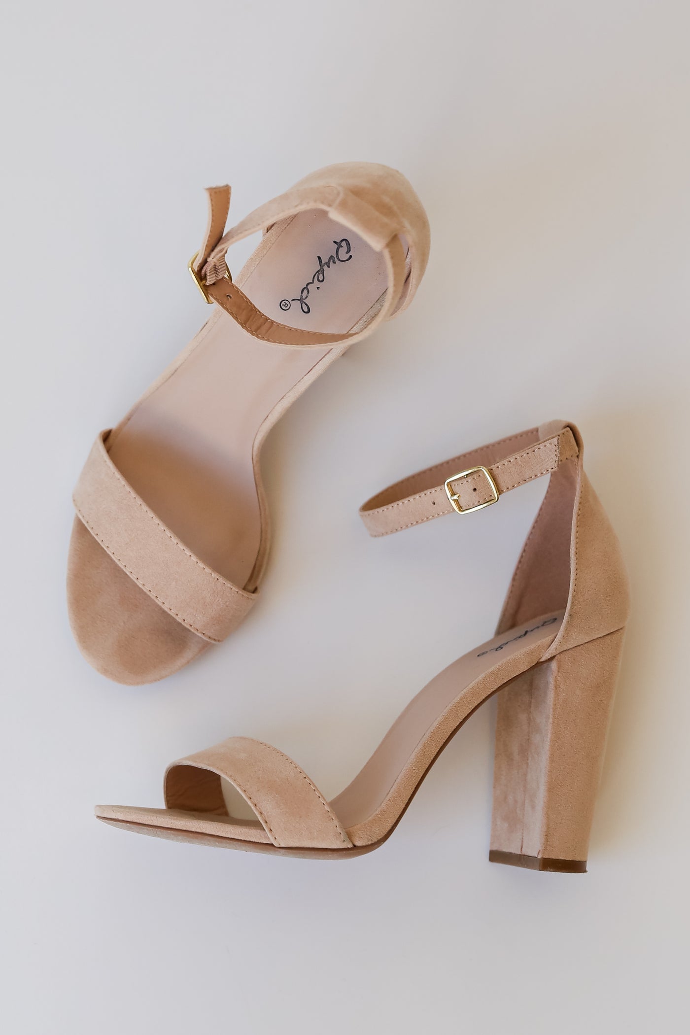 affordable Nude Ankle Strap Heels