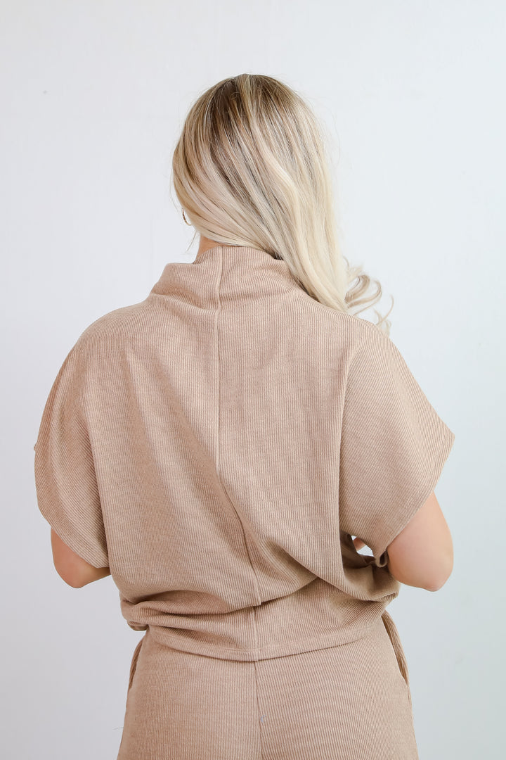 Luxe Coziness Beige Knit Top