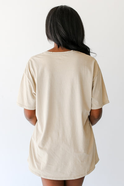 tan Nashville Graphic Tee back view