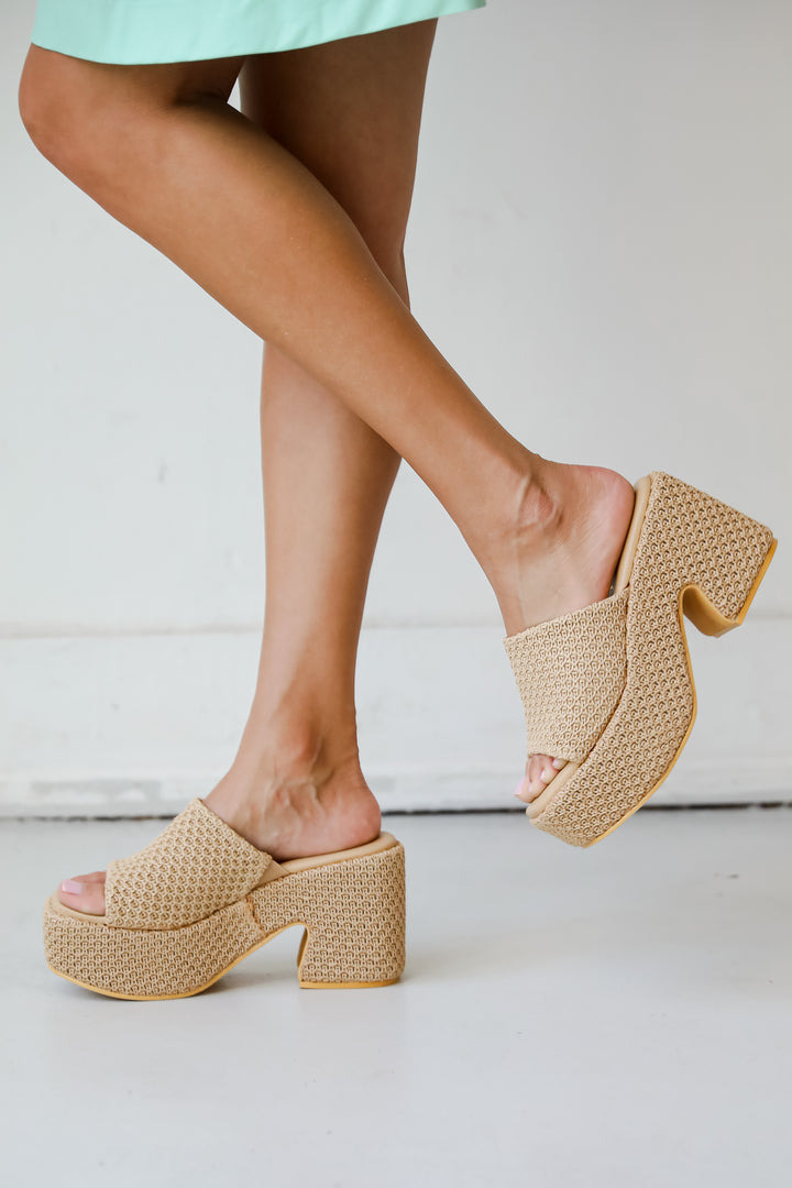trendy platform heels