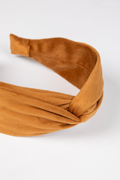 tan vlevet headband