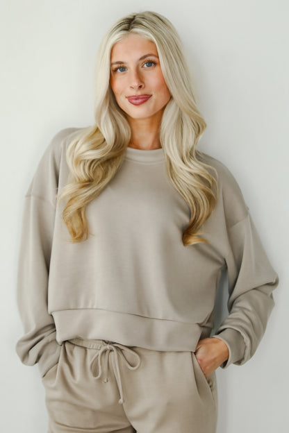 Ultra Air Soft Taupe Pullover