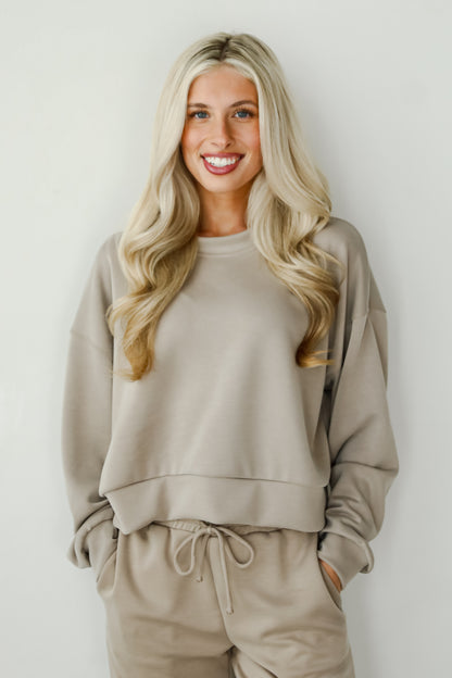 Ultra Air Soft Taupe Pullover