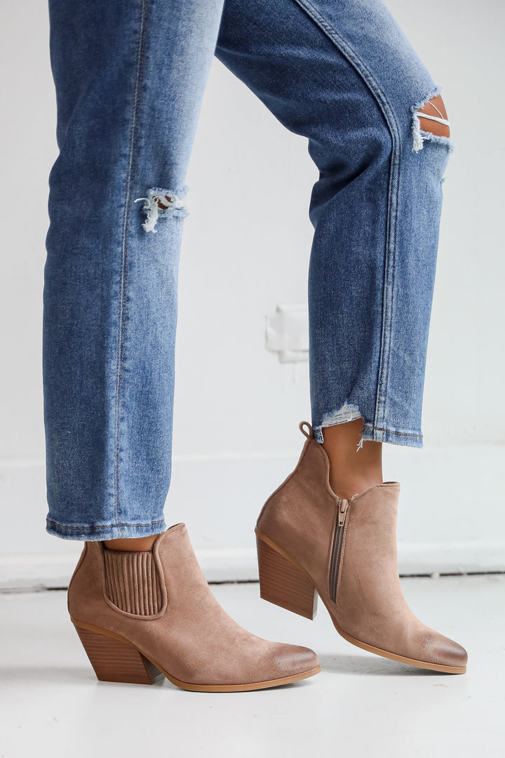 The Right Time Taupe Booties