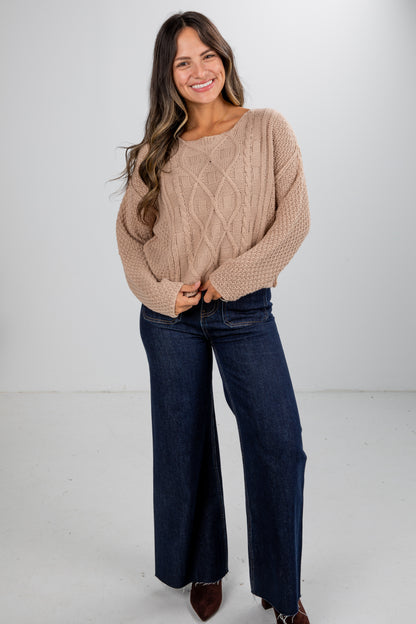 Exceptional Coziness Cable Knit Sweater