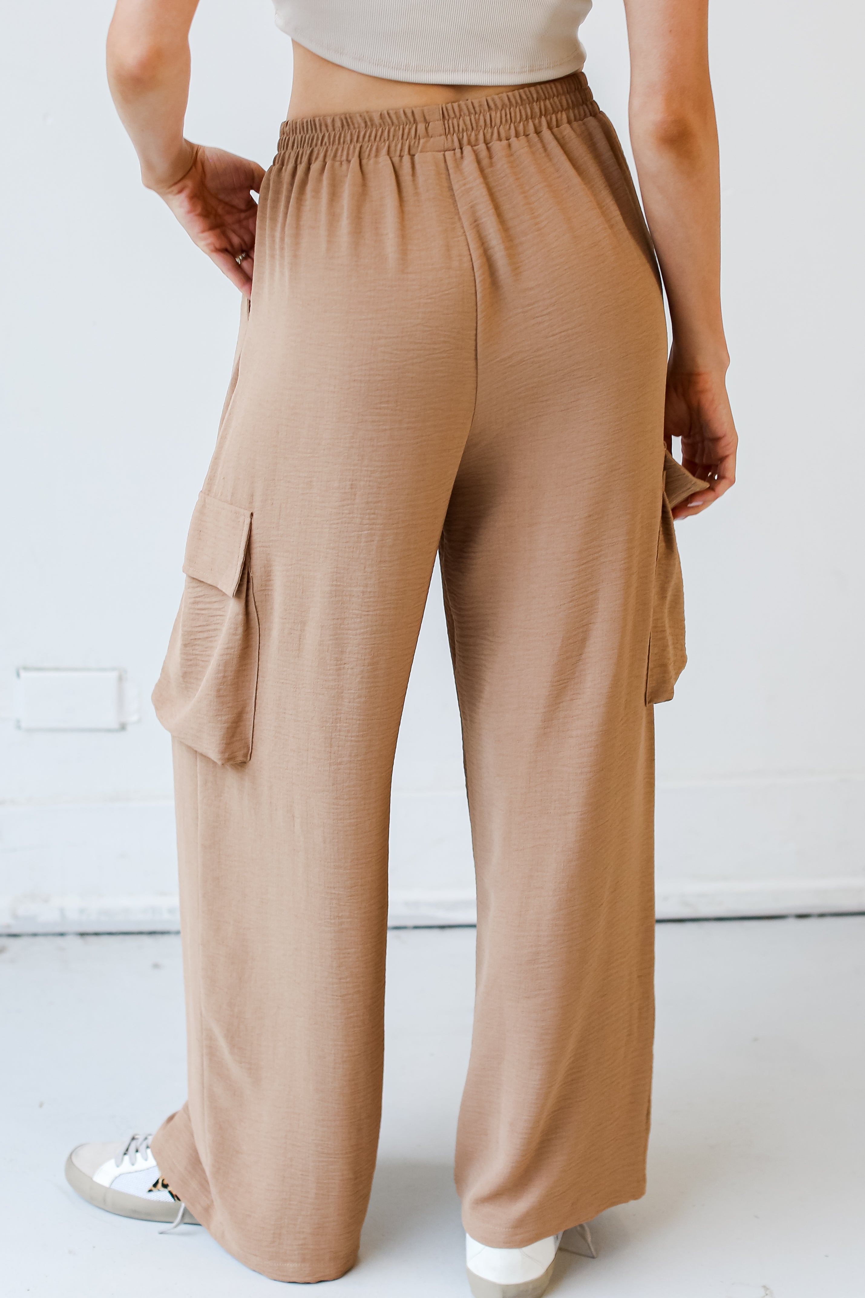 Cargo Wide Leg Pants back view