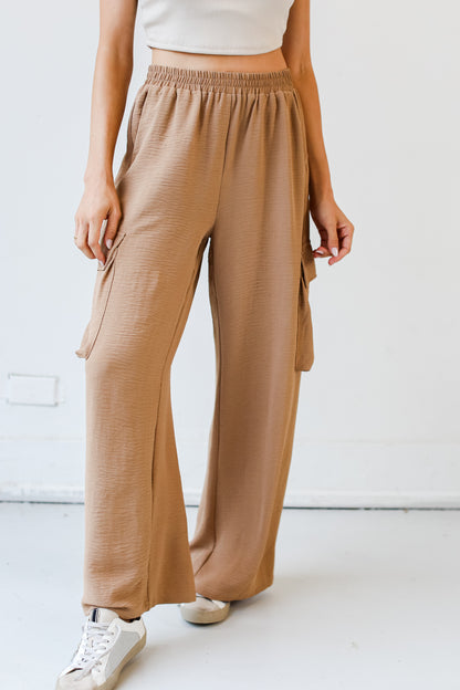 Cargo Wide Leg Pants on dress up model