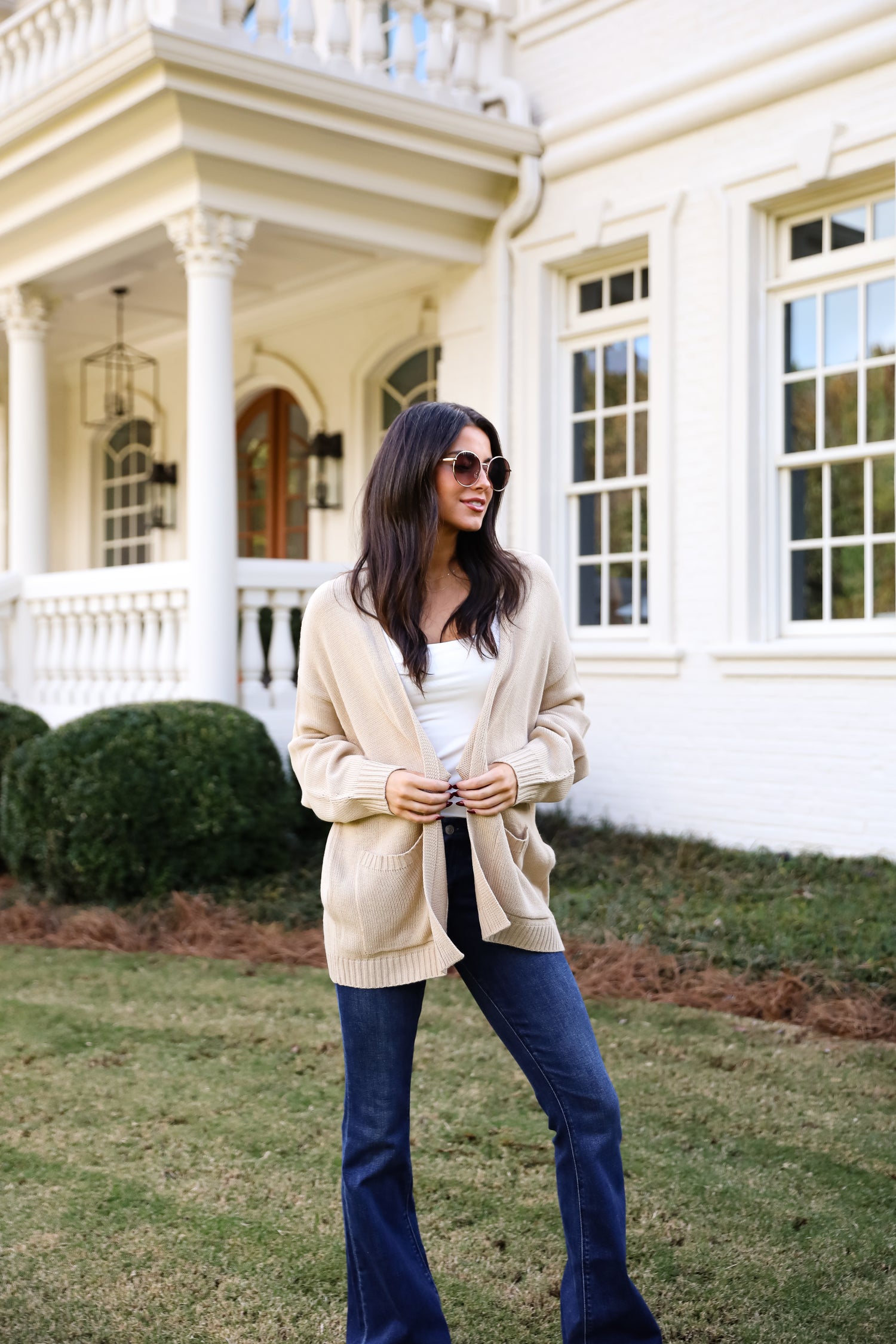 Passionately Cozy Taupe Cardigan