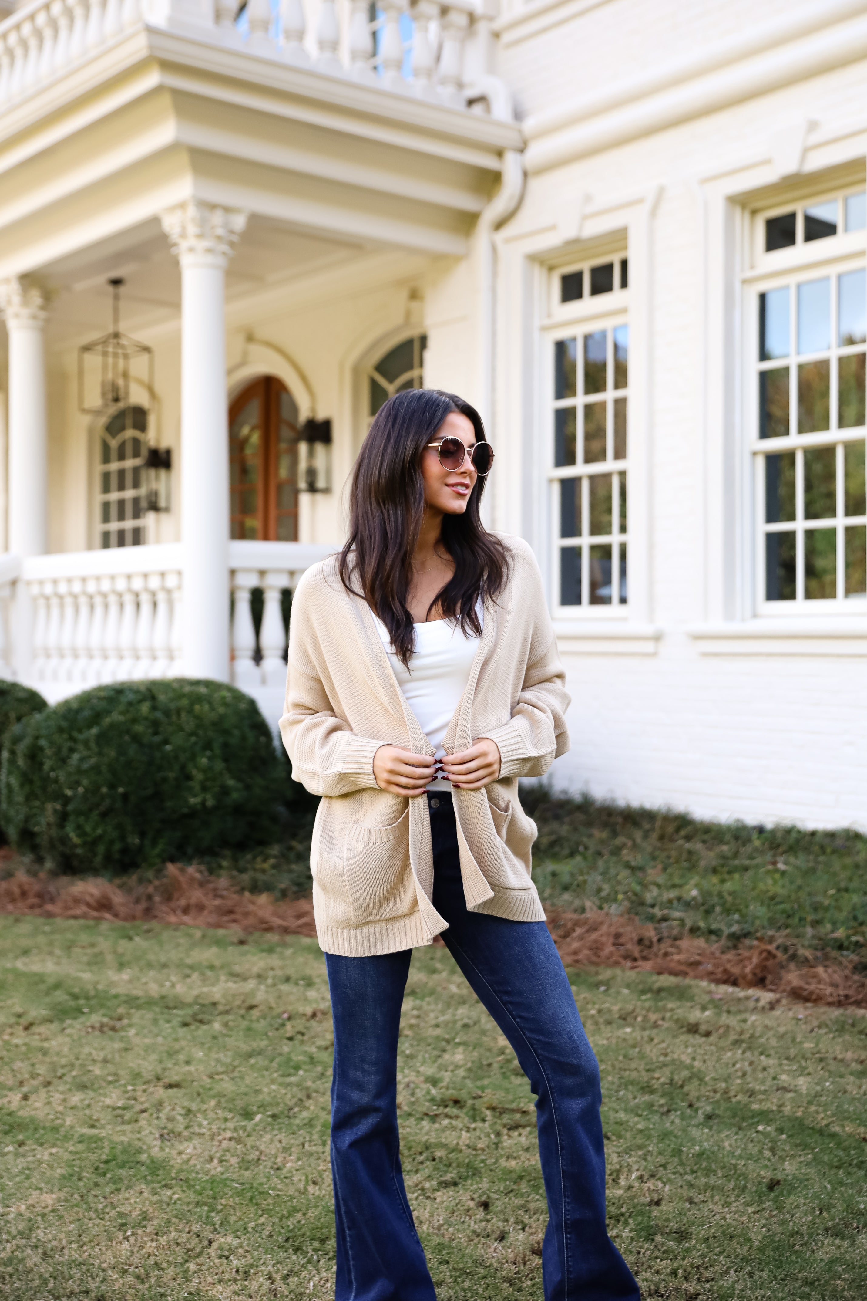 Passionately Cozy Taupe Cardigan