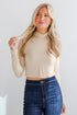 Aurora Mock Neck Crop Top