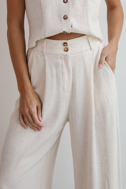 Sophisticated Era Linen Pants