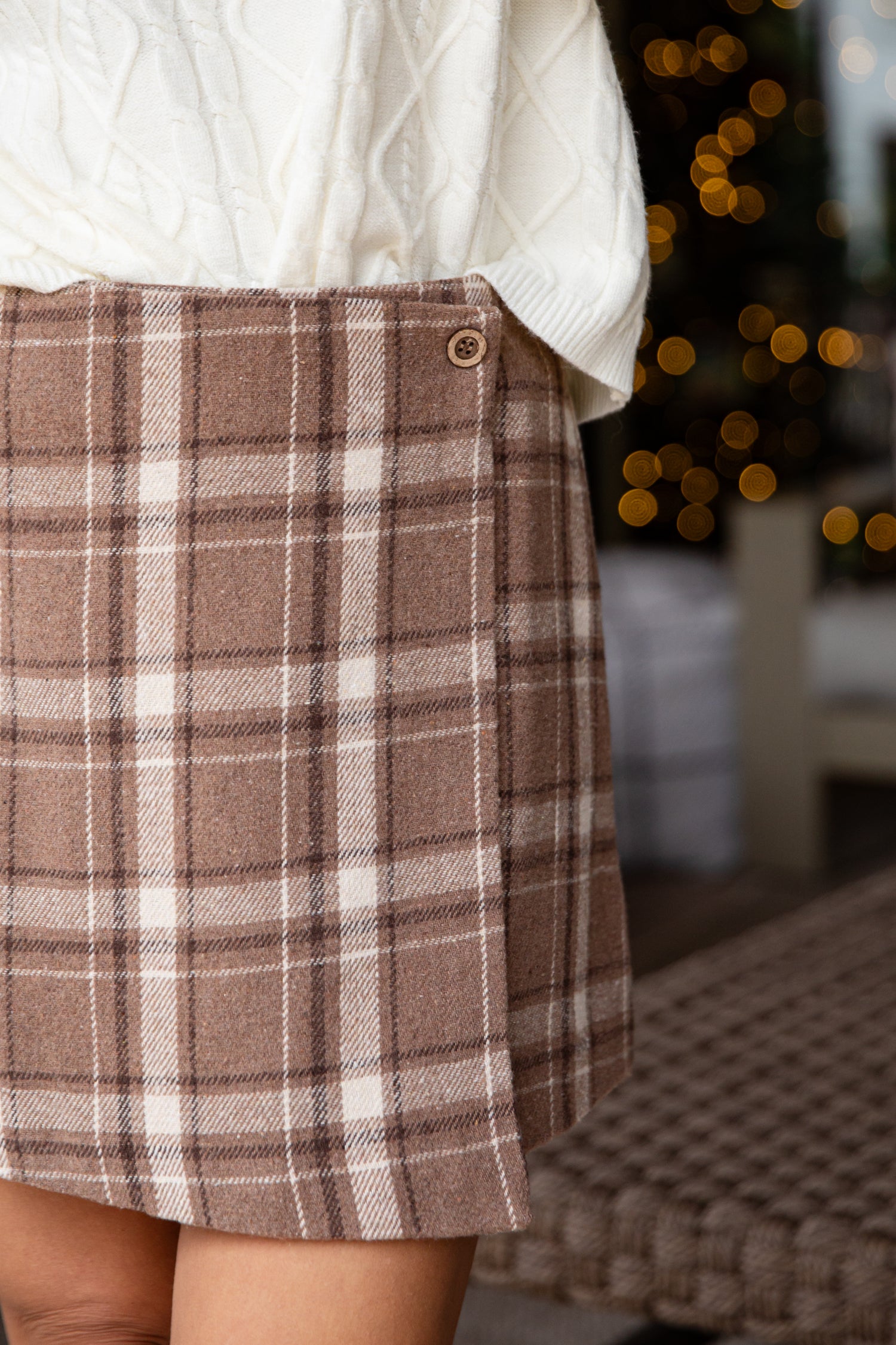 A Moment of Time Taupe Plaid Mini Skirt | Trendy Women Skirt | DressUp Taupe / Small A Moment of Time Taupe Plaid Mini Skirt | Trendy Women Skirt | DressUp Taupe / Small
