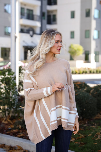 Timelessly Cozy Taupe Sweater Tunic