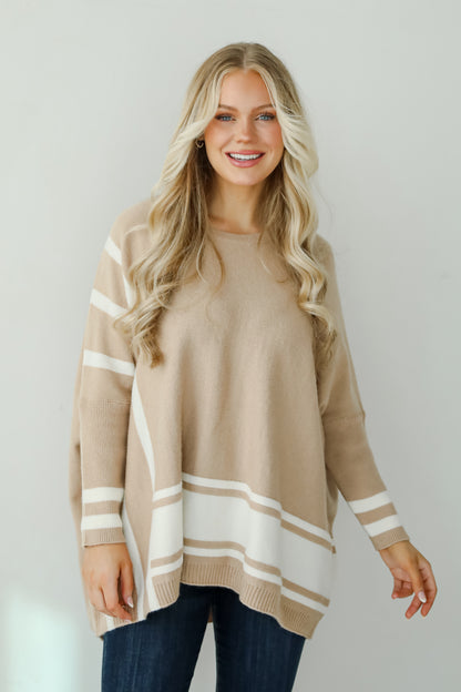 Timelessly Cozy Taupe Sweater Tunic