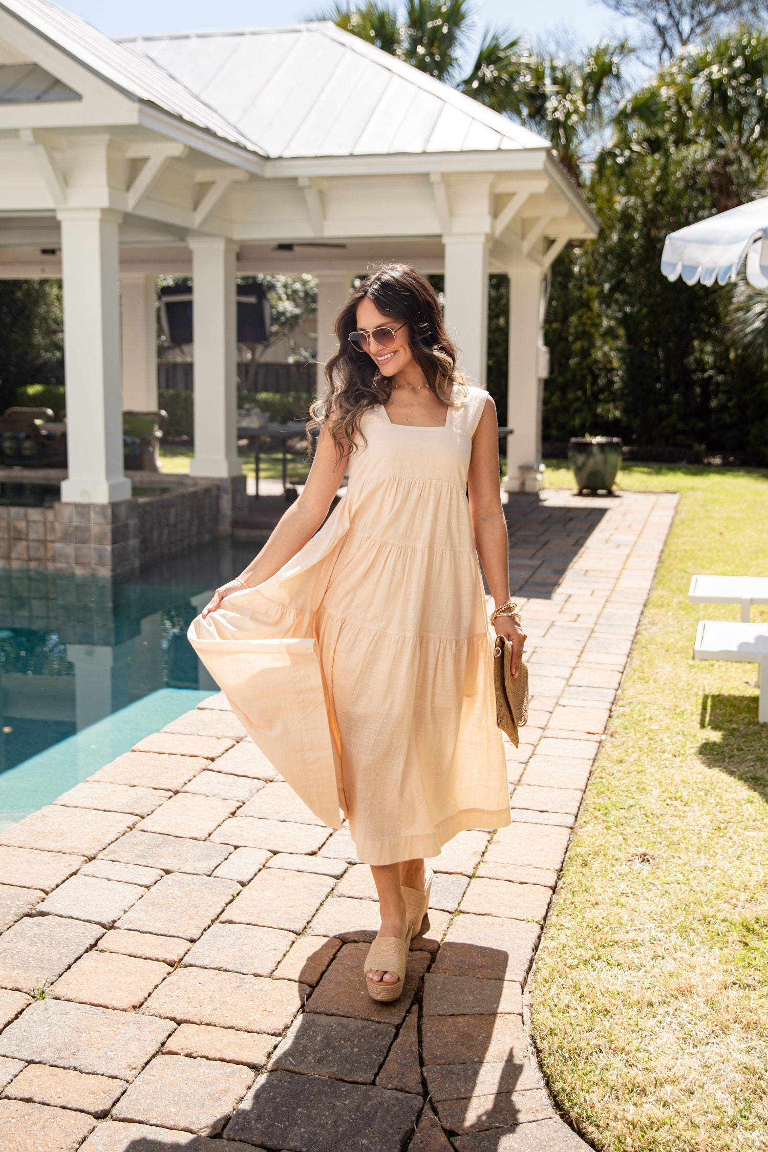 Speak Your Mind Tiered Midi Dress | Trendy Women's Dress