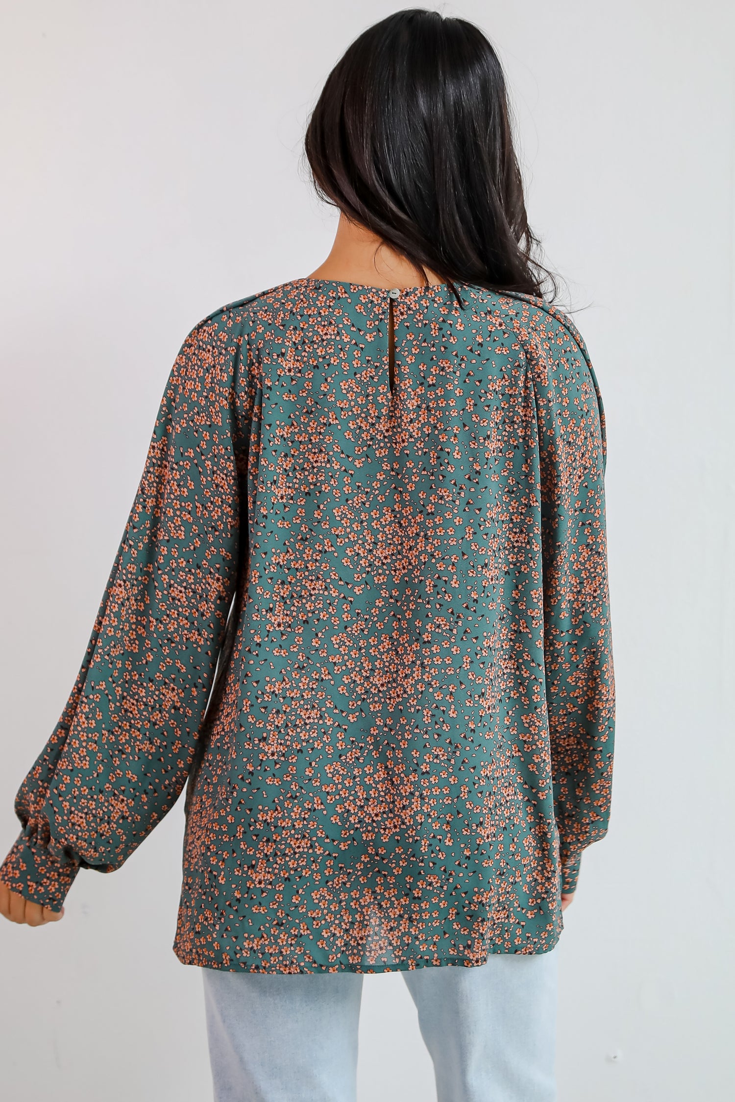 Sensational Attitude Teal Floral Blouse