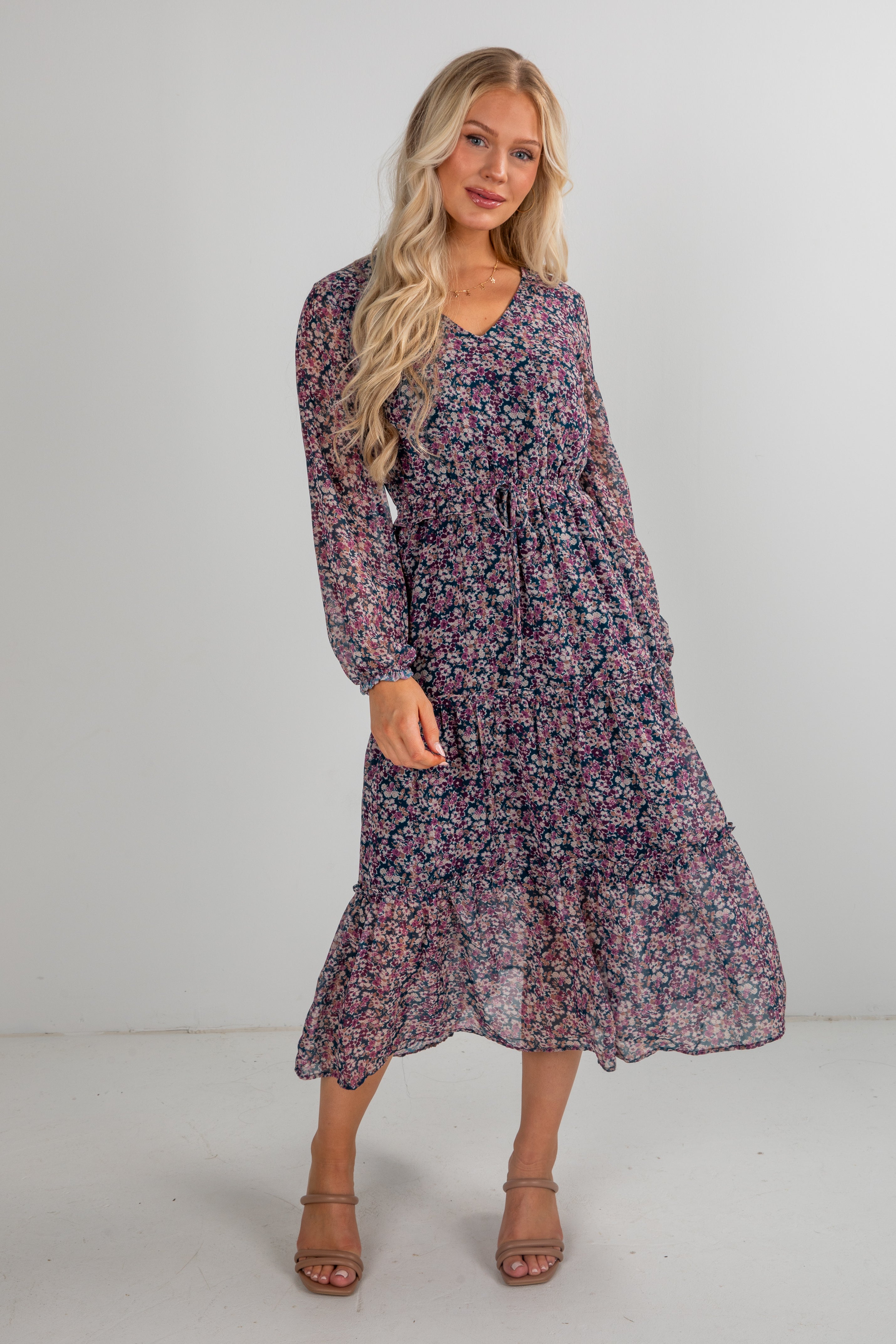floral midi dress
