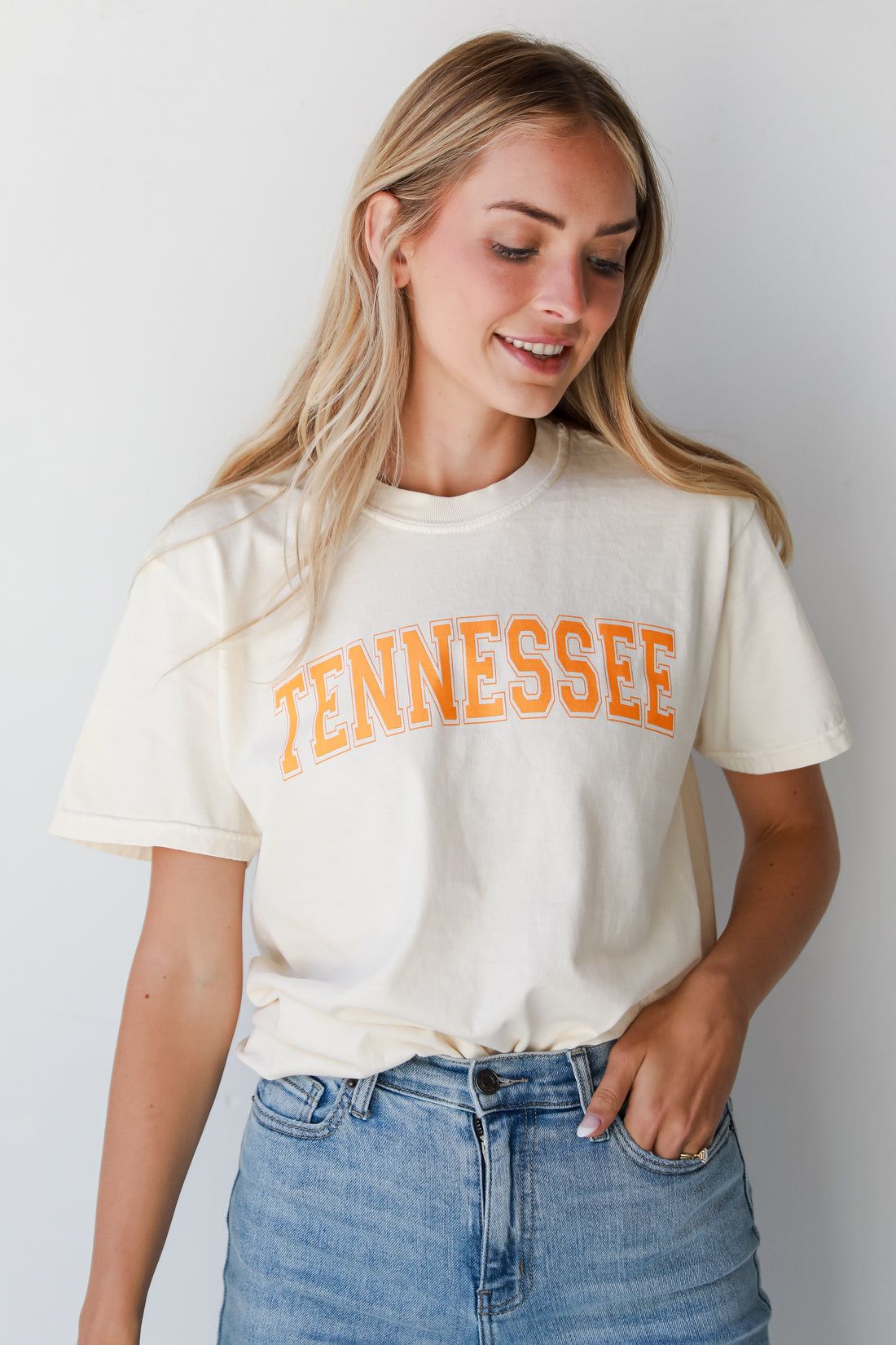 Ivory Tennessee Tee on model