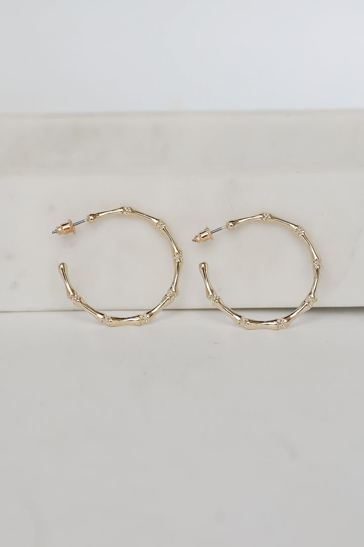 Heidi Textured Hoop Earrings