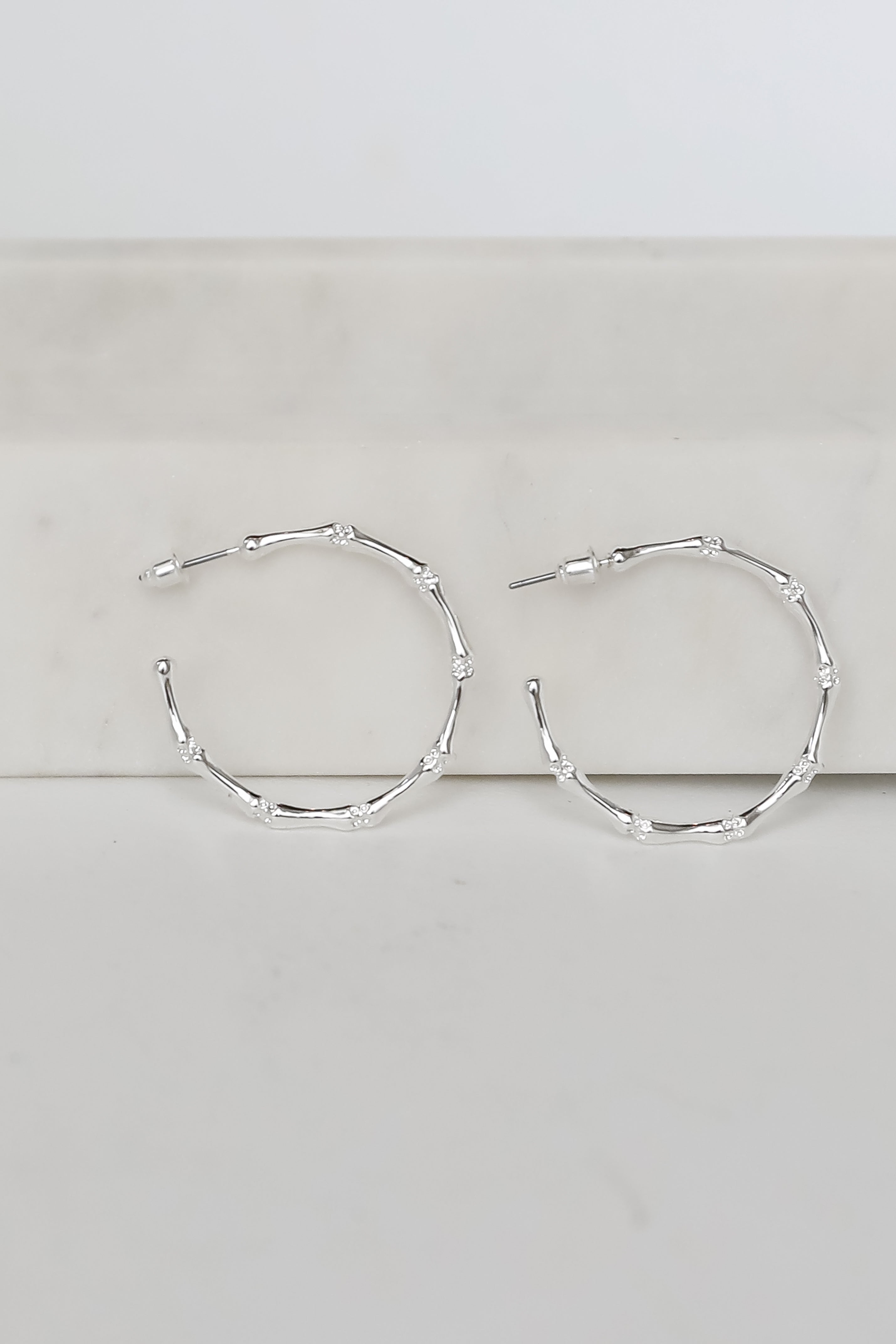 Heidi Textured Hoop Earrings