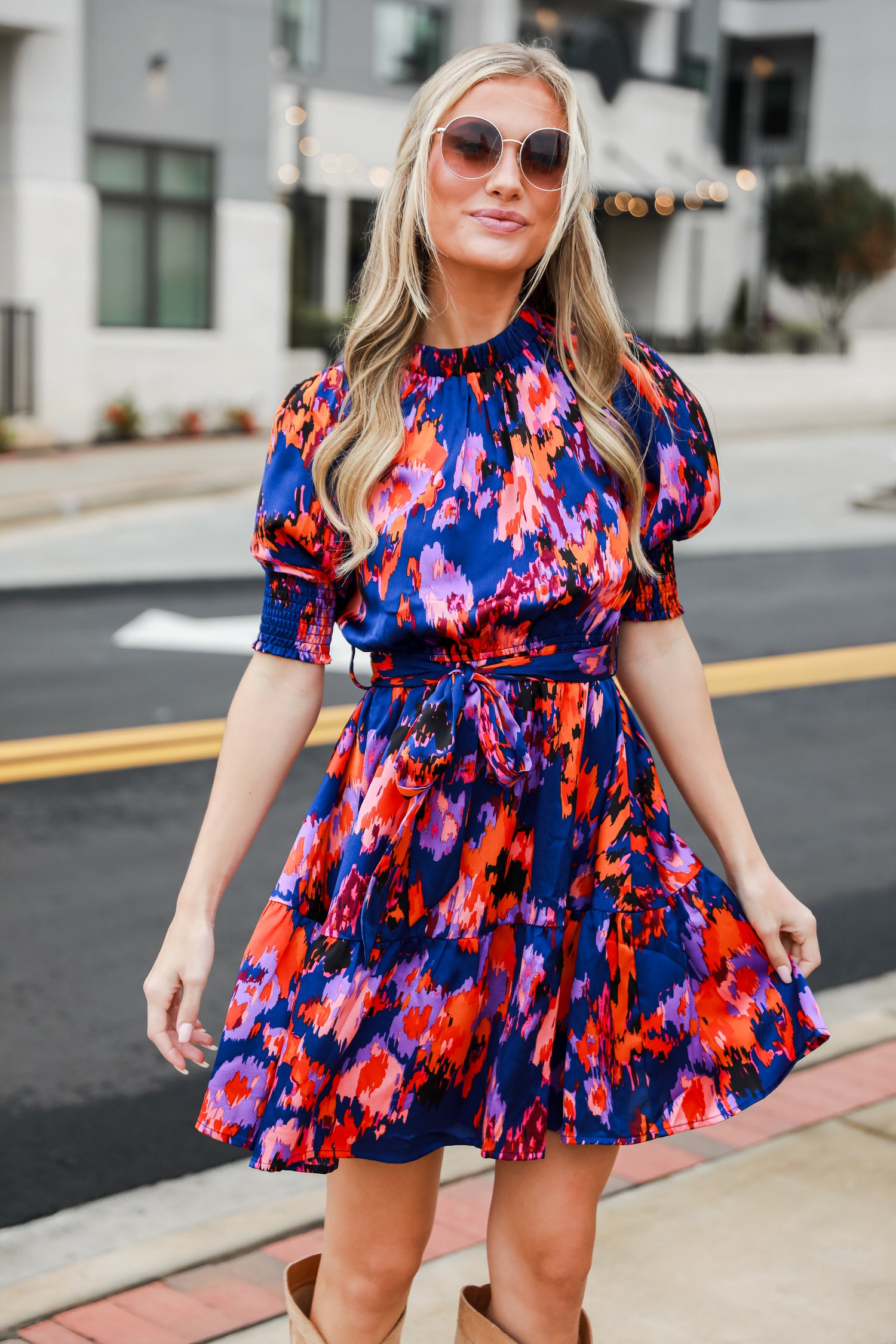 trendy blue dresses for women