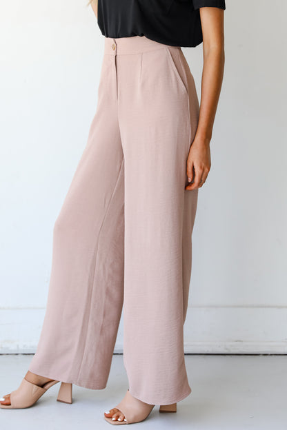 taupe Trouser Pants side view