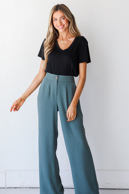 sage Trouser Pants on dress up model