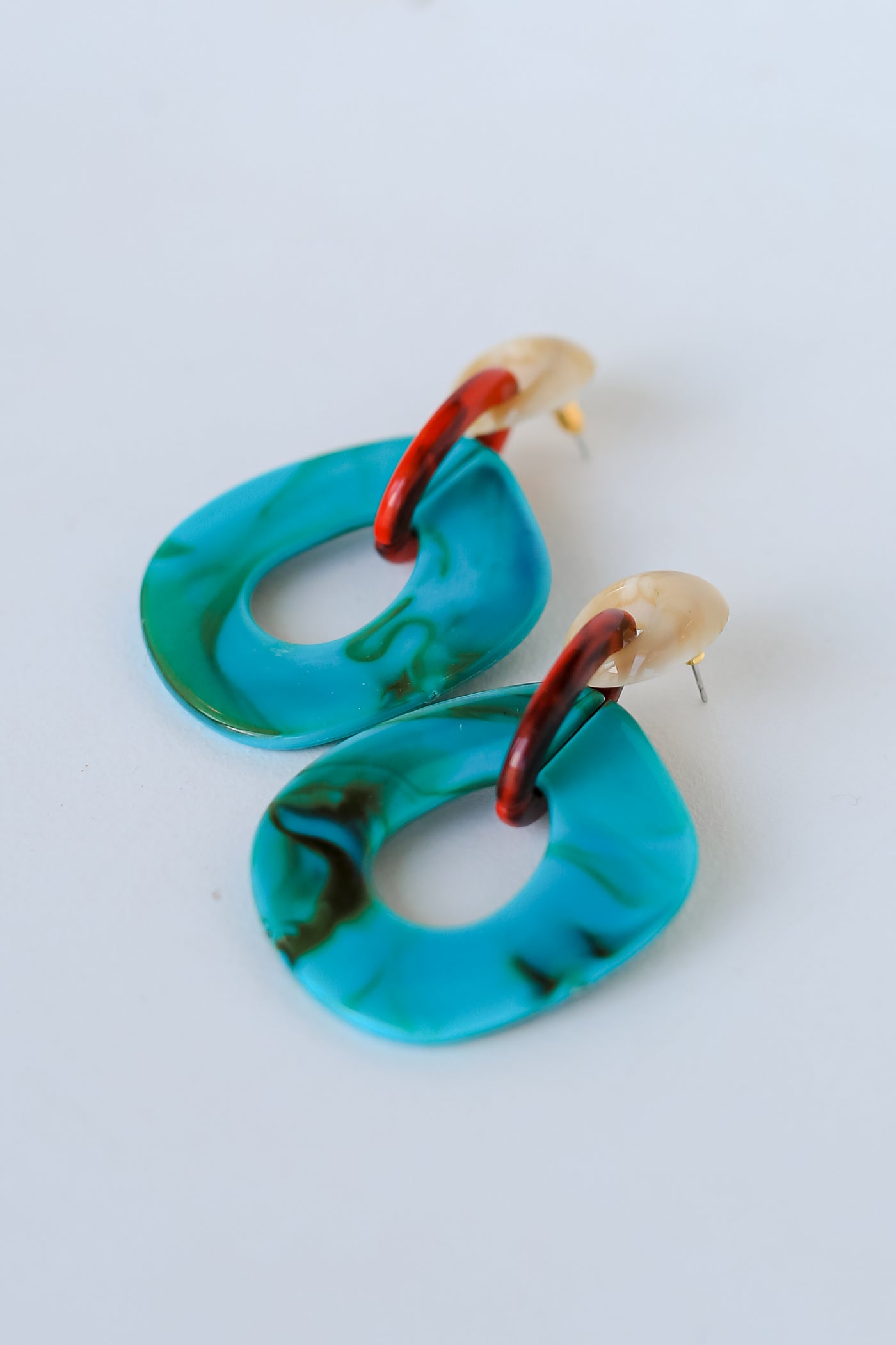 Acrylic Statement Earrings close up