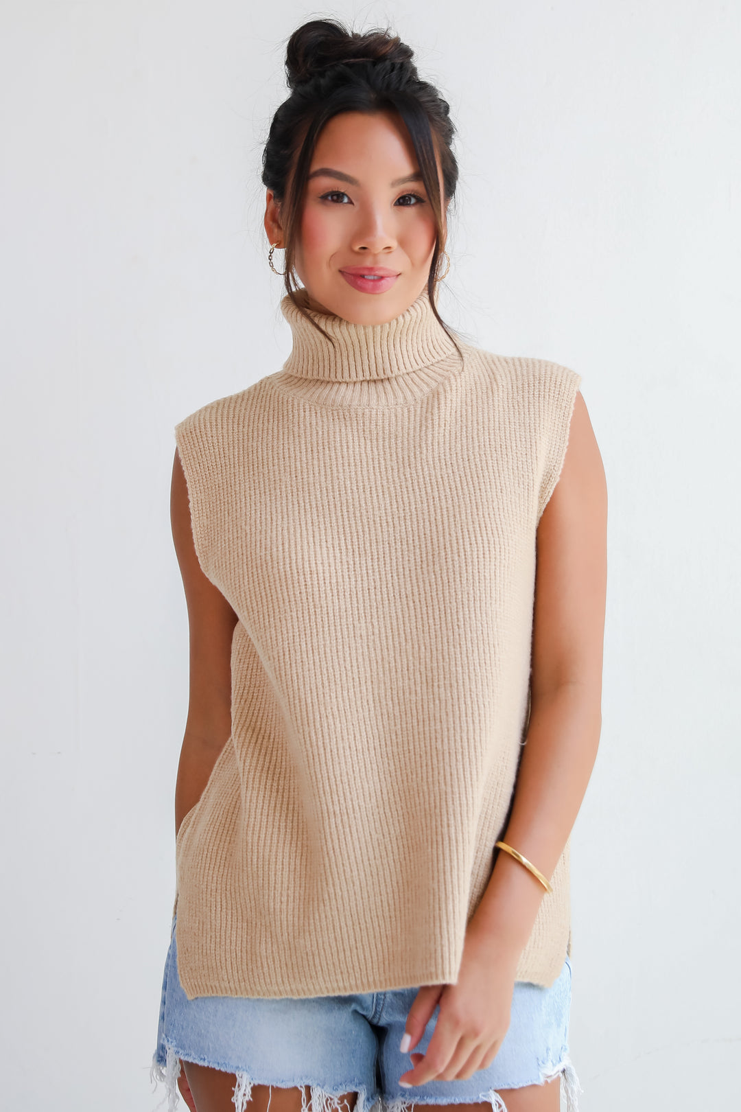 Sophisticated Ways Turtleneck Sweater Top