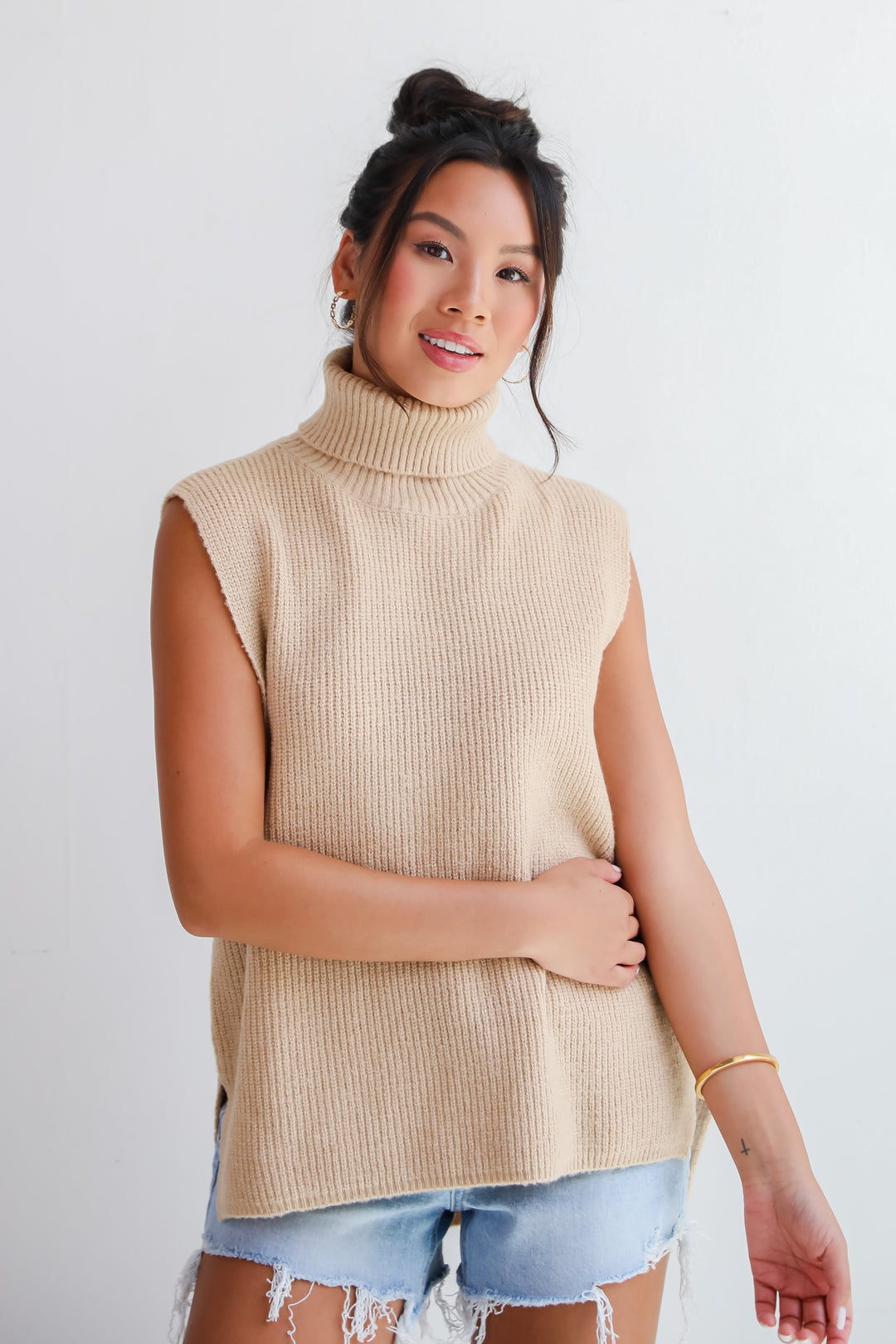 Sophisticated Ways Turtleneck Sweater Top