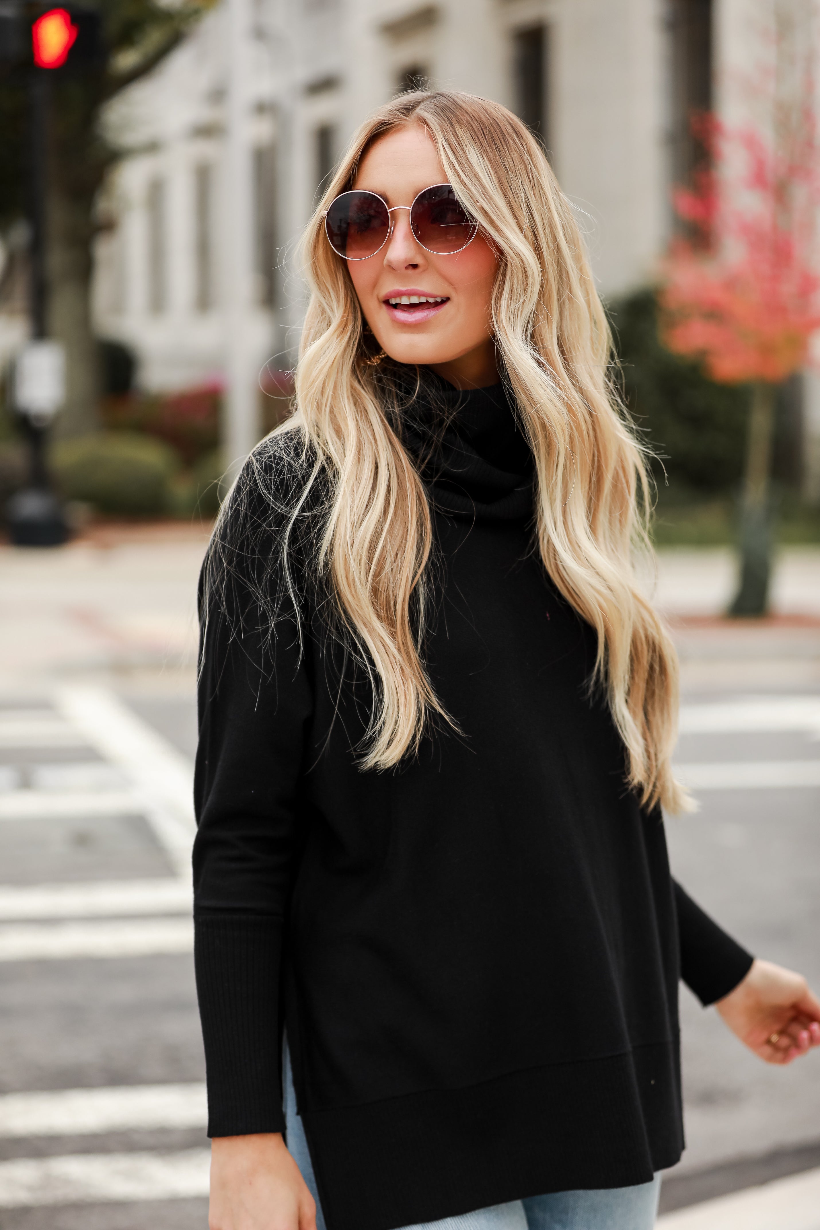 Cute Turtleneck Oversized Sweater Cozy Sweaters ShopDressUp Dress Up