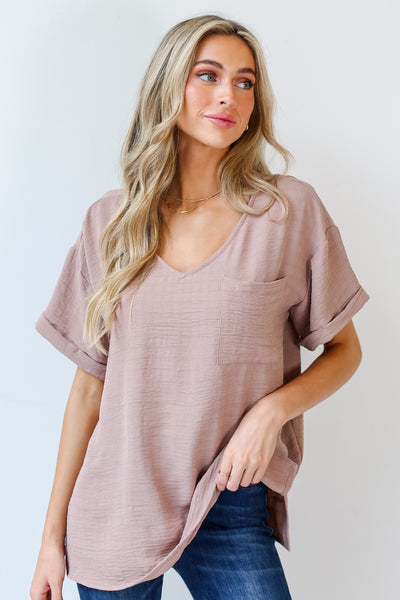 taupe Blouse