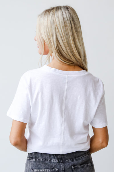white Everyday Tee back view