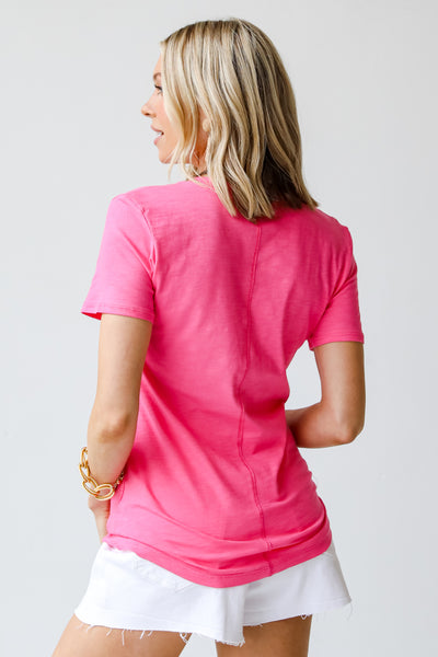 pink Everyday Tee back view