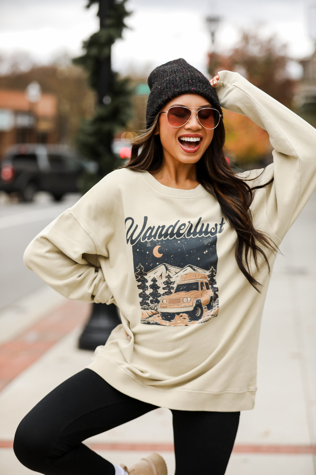 Taupe Wanderlust Sweatshirt