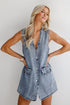 Lucky For Me Denim Mini Dress