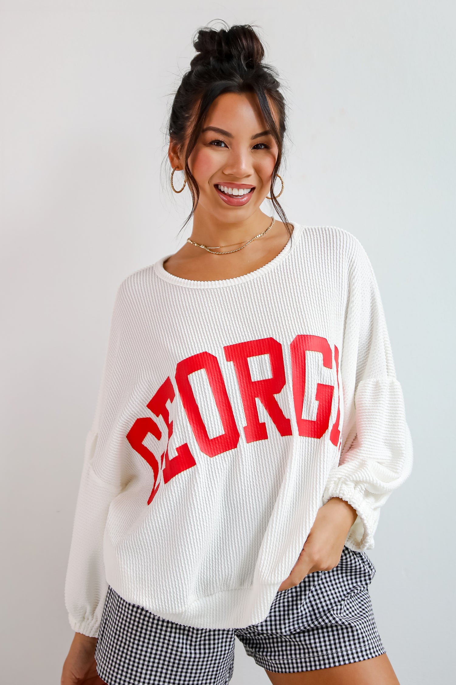 Georgia Corded Pullover