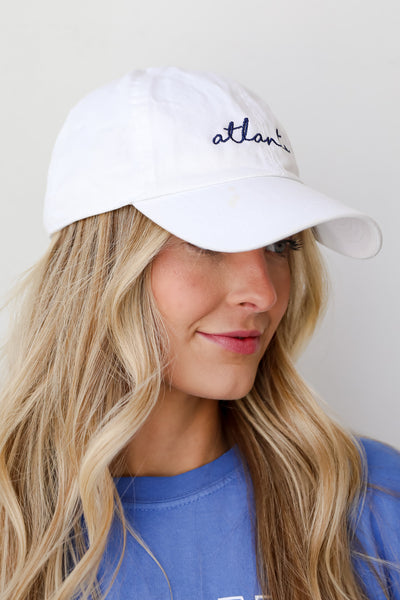 Atlanta Script Embroidered Hat for women