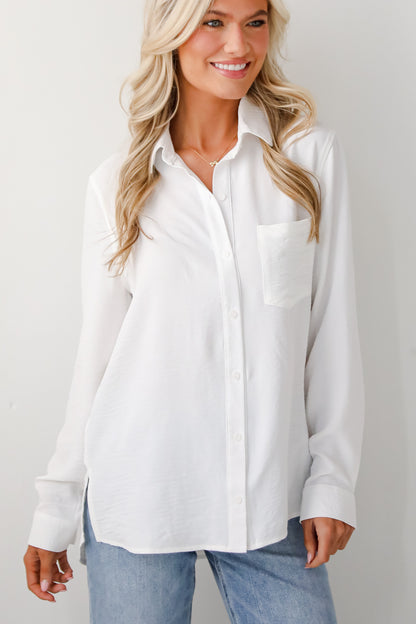 Perfected Sophistication Button-Up Blouse