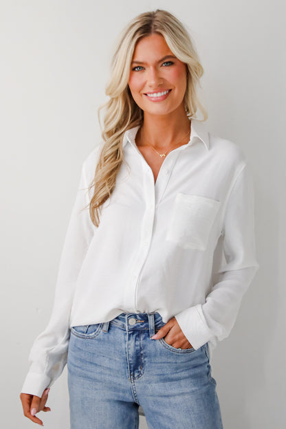 Perfected Sophistication Button-Up Blouse