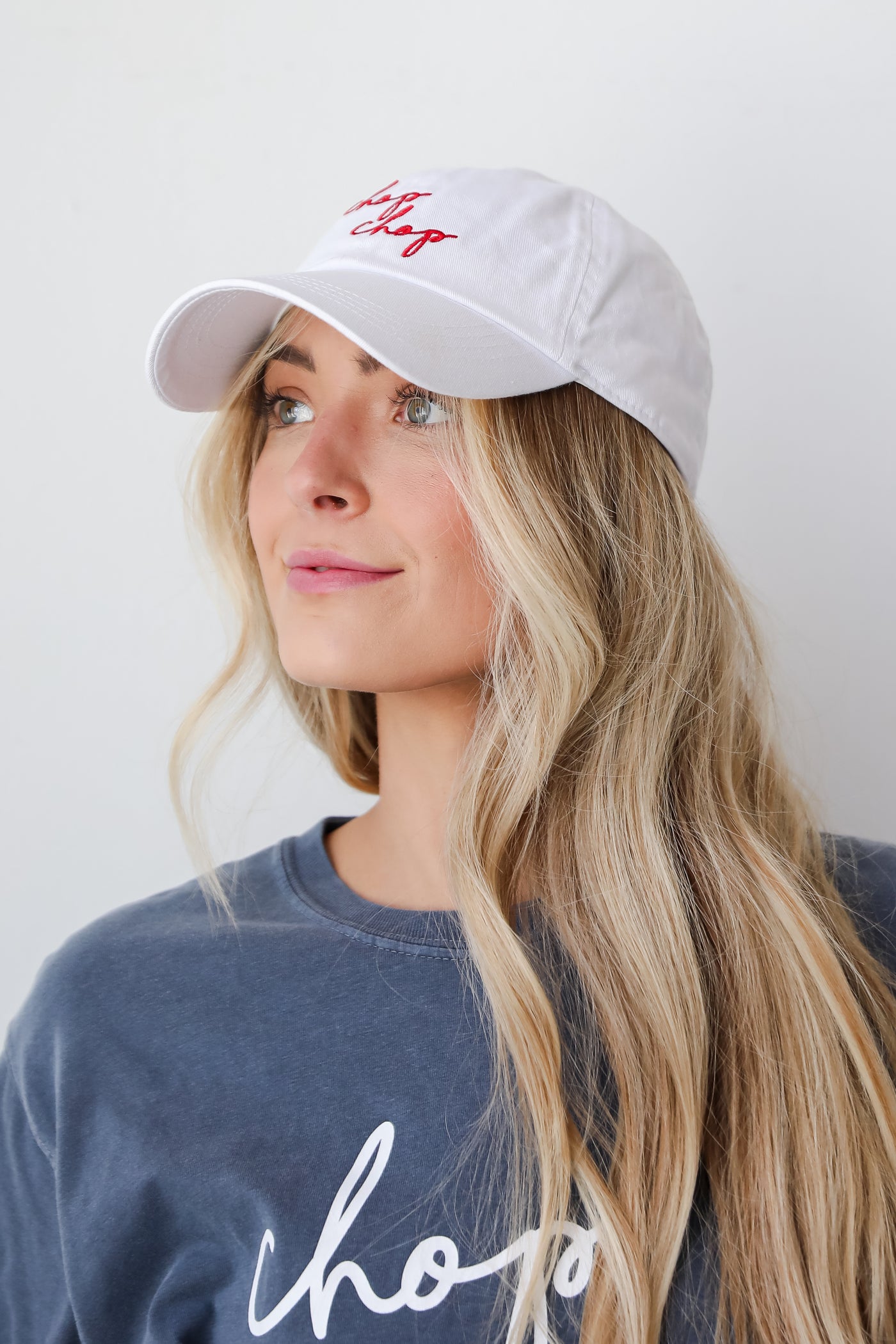red Chop Chop Baseball Hat for women