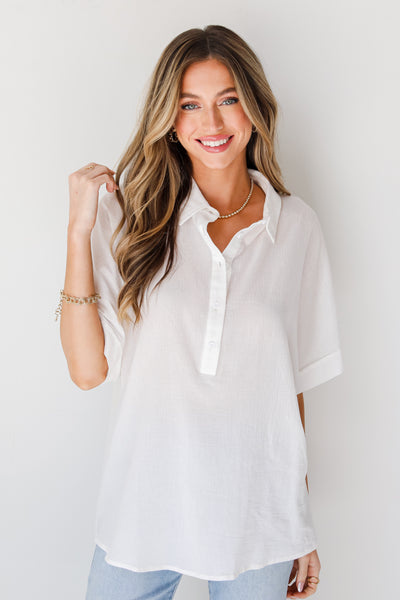 white collared Blouse