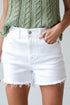 White Denim Shorts