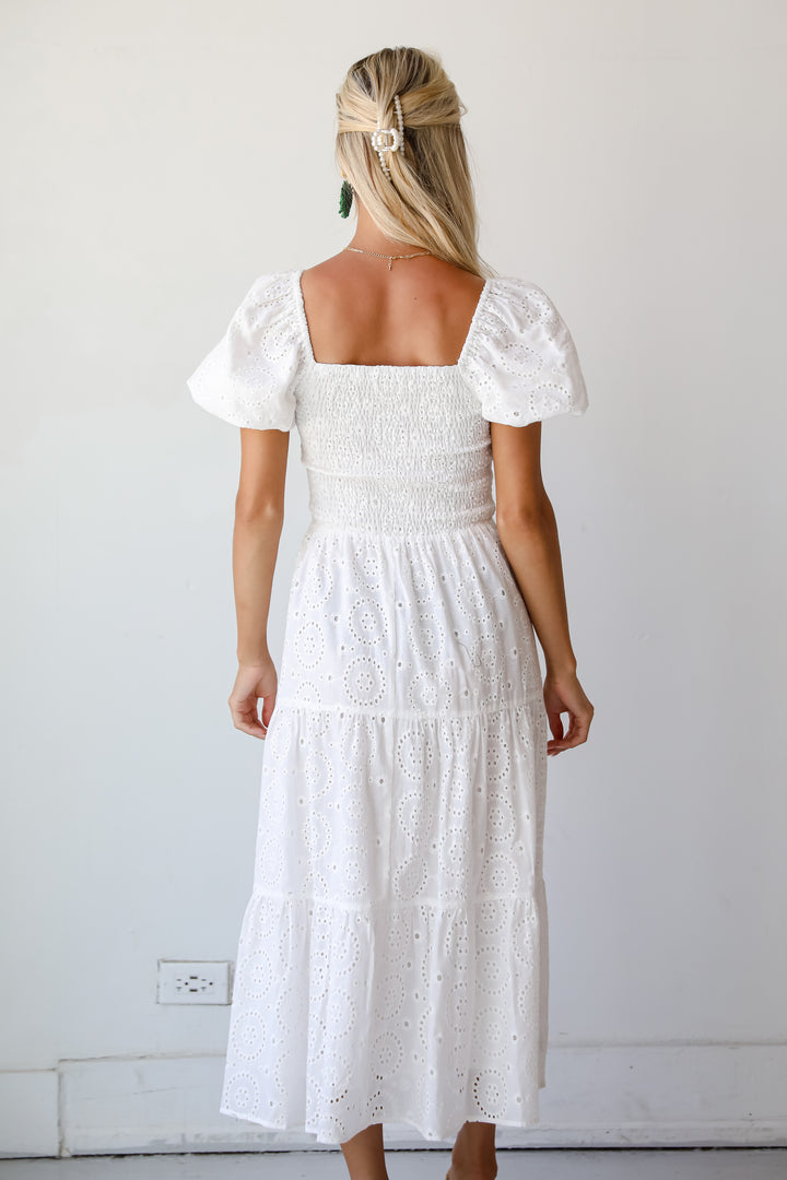 flowy white dress