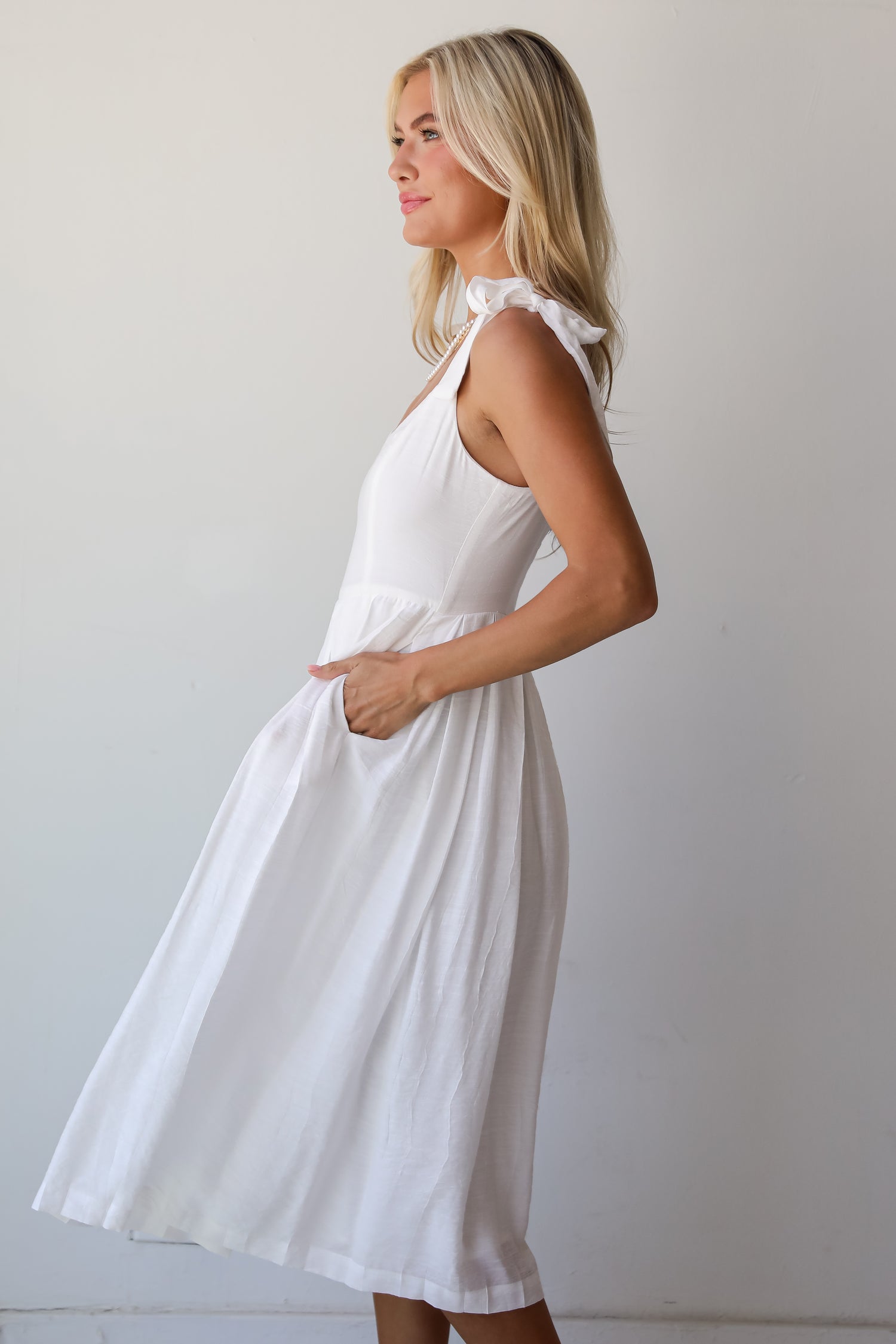 Luminous Glow White Culotte Jumpsuit